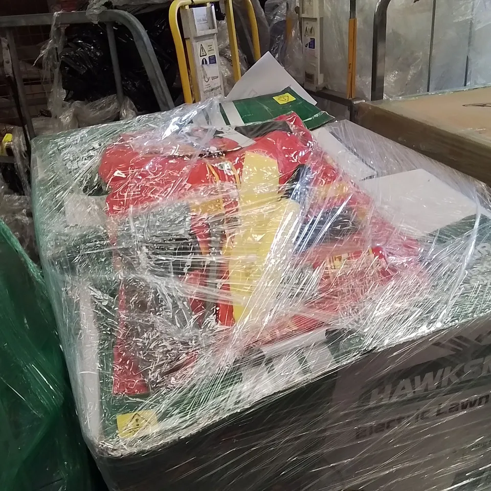 PALLET CONTAINING A LARGE QUANTITY OF ELECTRICAL PRODUCTS TO INCLUDE;AIR FRYER,LAWN MOWER,IRON,VACUUM CLEANER,KETTLE 