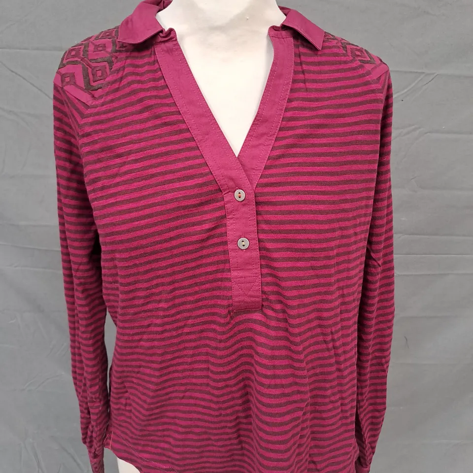 WHITE STUFF AGNES EMBER SHIRT IN PINK SIZE 10