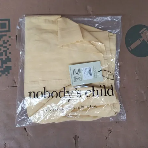 BAGGED NOBODY'S CHILD POLLY MINI DRESS IN YELLOW SIZE UK 10