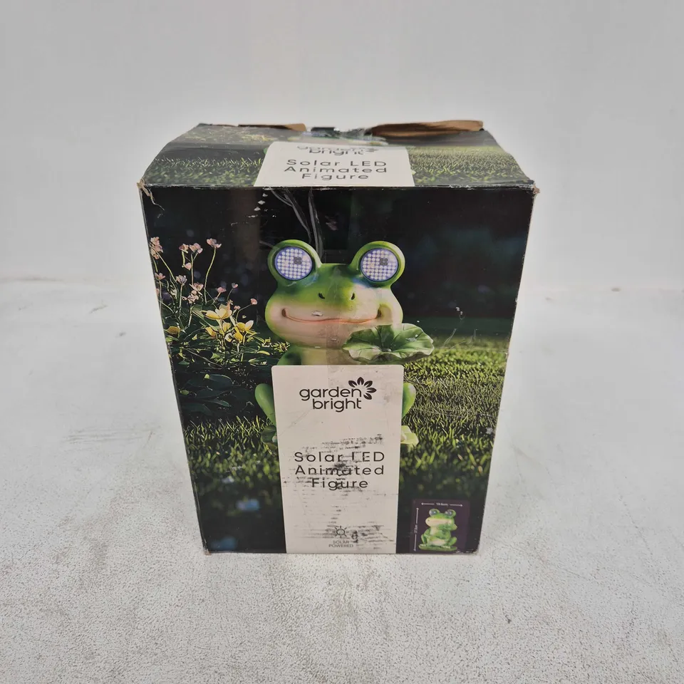 BOXED GARDEN BRIGHT SOLAR LED ANIMATED FIGURE