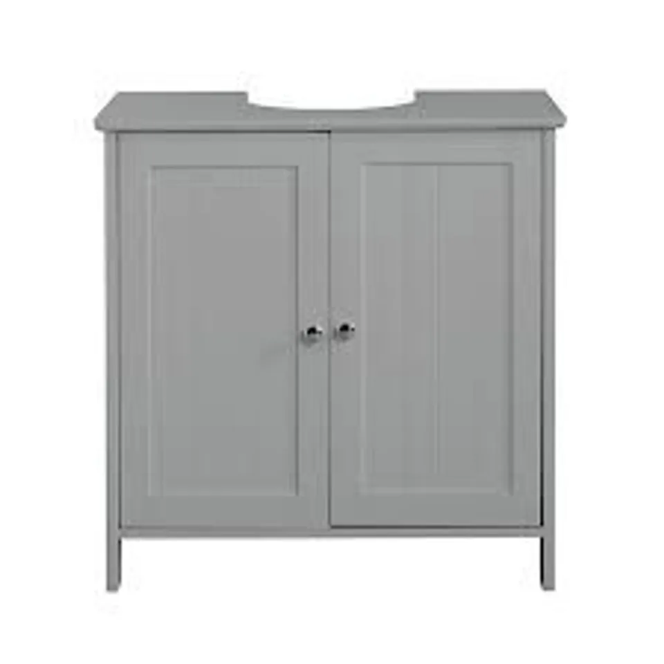 DEVONSHIRE UNDER BASIN BATHROOM STORAGE UNIT - GREY - COLLECTION ONLY