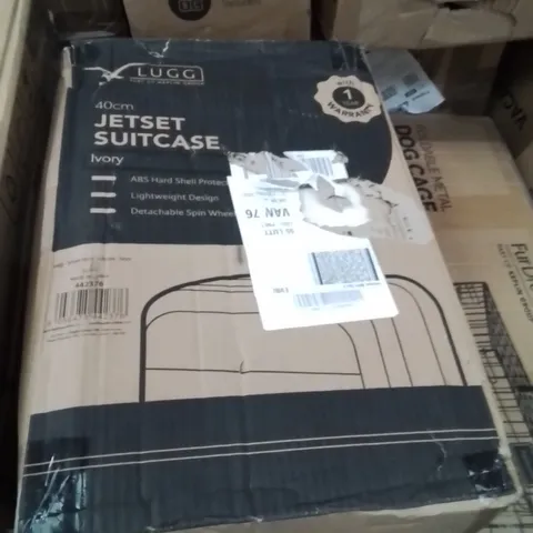 BOXED LUGG 40CM JETSET SUITCASE IVORY