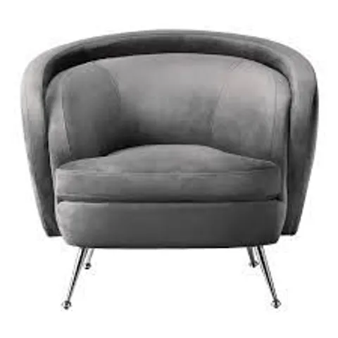 BOXED GALLERY DIRECT TESORO ARMCHAIR - DARK TAUPE 