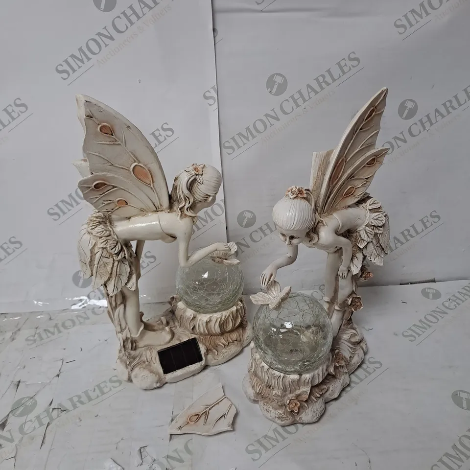 BOXED GARDEN REFLECTIONS SET OF 2 SOLAR FAIRIES