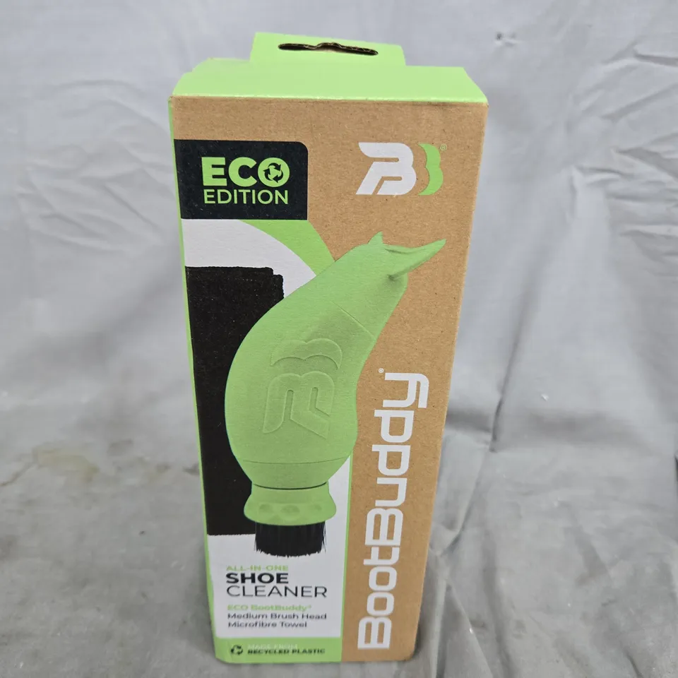 BOXED AND SEALED ECO EDITION BOOTBUDDY ALL-IN-ONE SHOE CLEANER