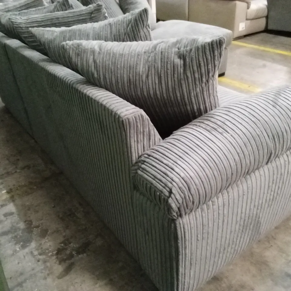 AMALFI RIGHT HAND SCATTER BACK FABRIC CORNER CHAISE SOFA RRP £999