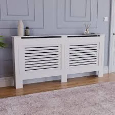 BOXED LASSIC MILTON RADIATOR COVER, LARGE - WHITE (1 BOX)