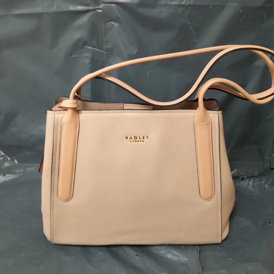 RADLEY LONDON LEATHER HANDBAG IN PINK