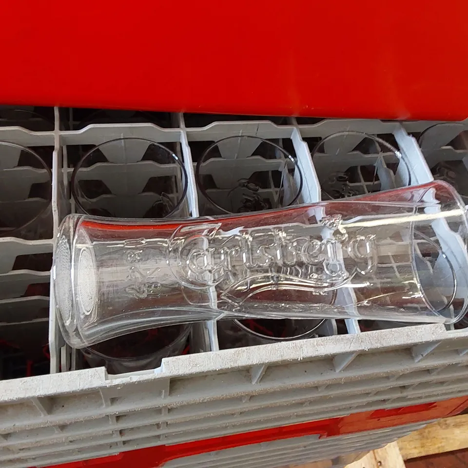 PALLET OF ASSORTED UNPROCESSED CONSUMER/COMMERCIAL GOODS INCLUDING MOSTLY ASSORTED DRINKS GLASSES