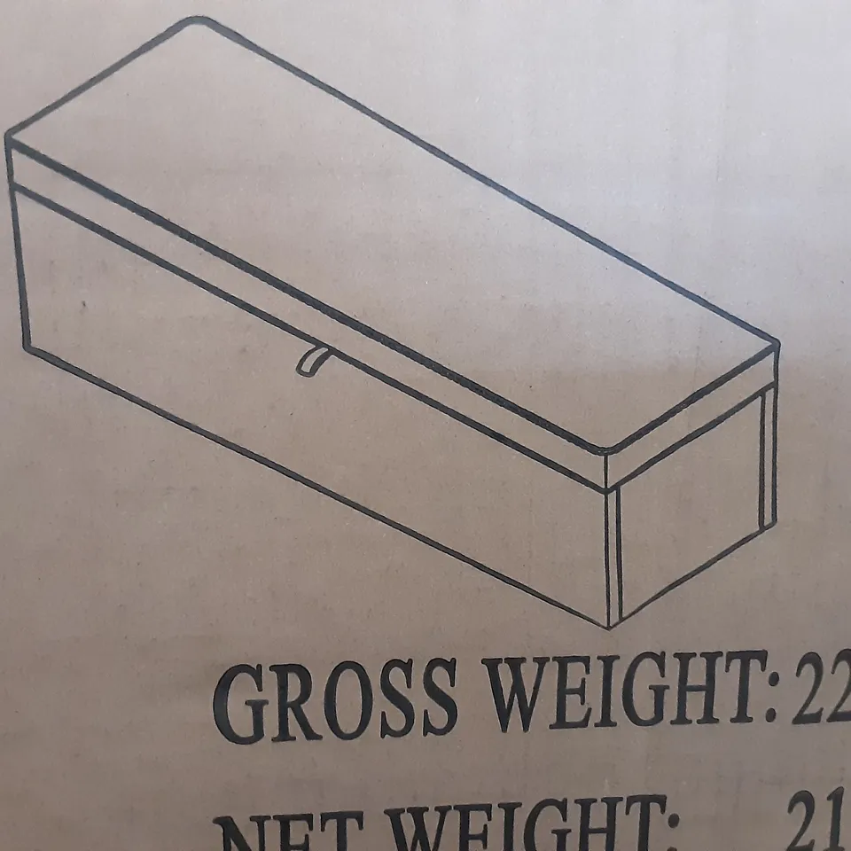 BOXED BLANKET BOX IN SLATE