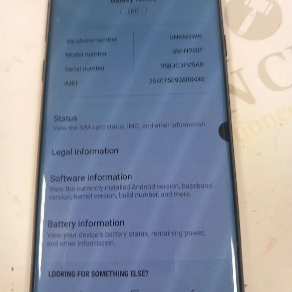 SAMSUNG GALAXY NOTE 8 MOBILE PHONE