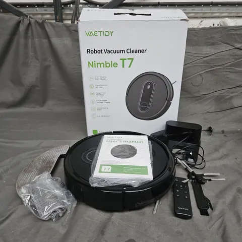 BOXED VACTIDY ROBOT VACUUM CLEANER NIMBLE T7