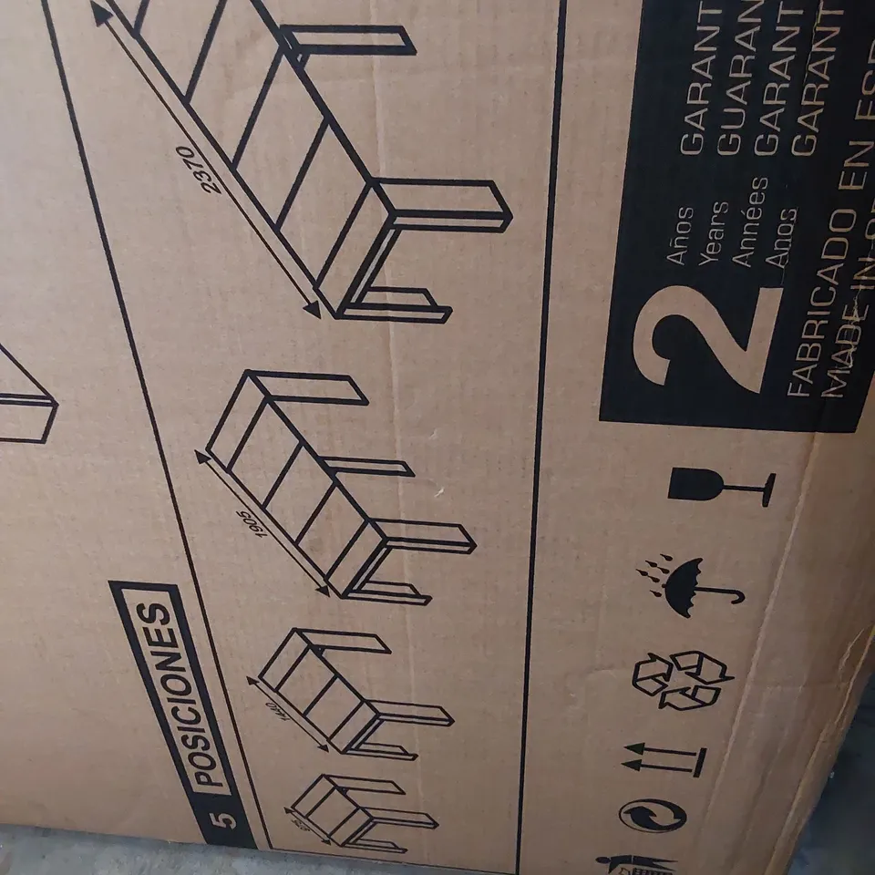 BOXED MESA EXTENDING  CONSOL TABLE