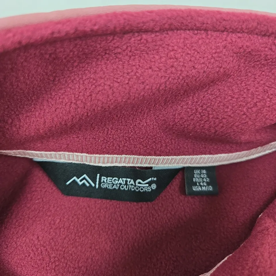 REGATTA GREAT OUTDOORS FLEECE JACKET – UK 14 (EU 40) – PINK, WOMEN'S