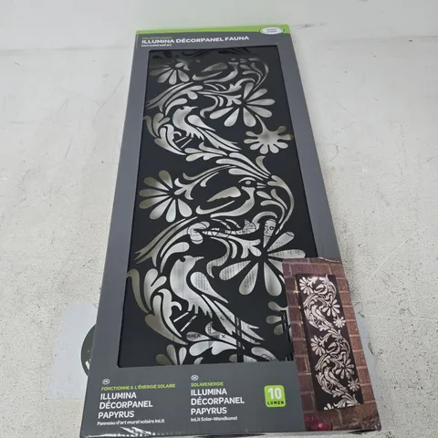 ILLUMINA DÉCORPANEL FAUNA – SOLAR-POWERED WALL ART PANEL (10 LUMEN)