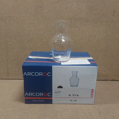 BOXED SET OF 4 ARCOROC 1L WATER GLASSES