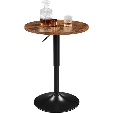 BOXED PEDESTAL BAR TABLE