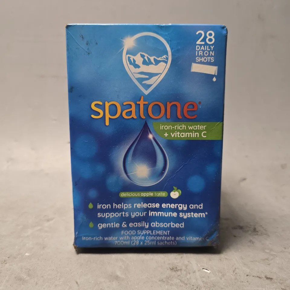 SPATONE APPLE LIQUID IRON SUPPLEMENT 28 X 20ML SACHETS
