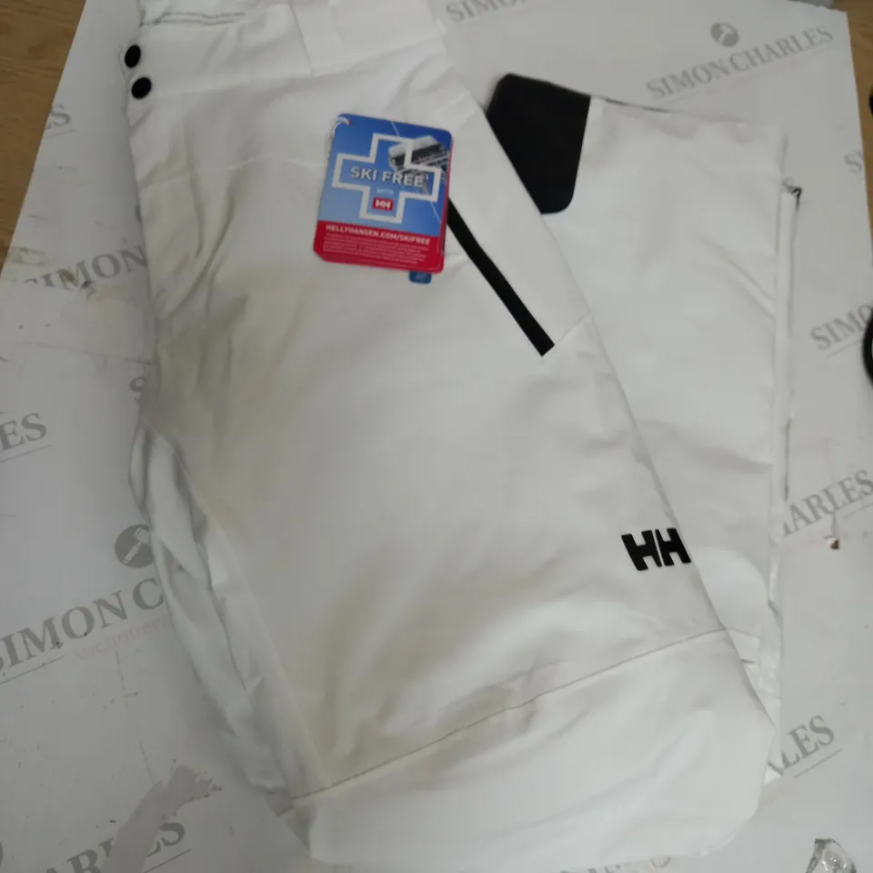HELLY HANSEN WHITE SKI ALPHA PANTS SIZE M 