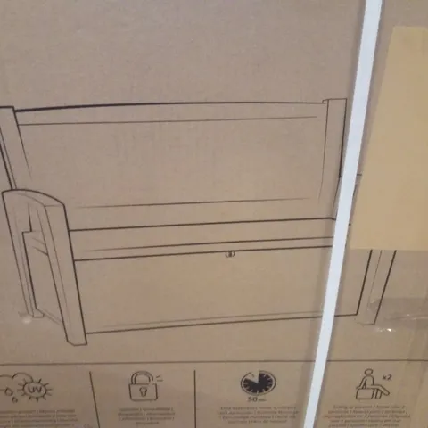 BOXED KETER STORAGE BENCH