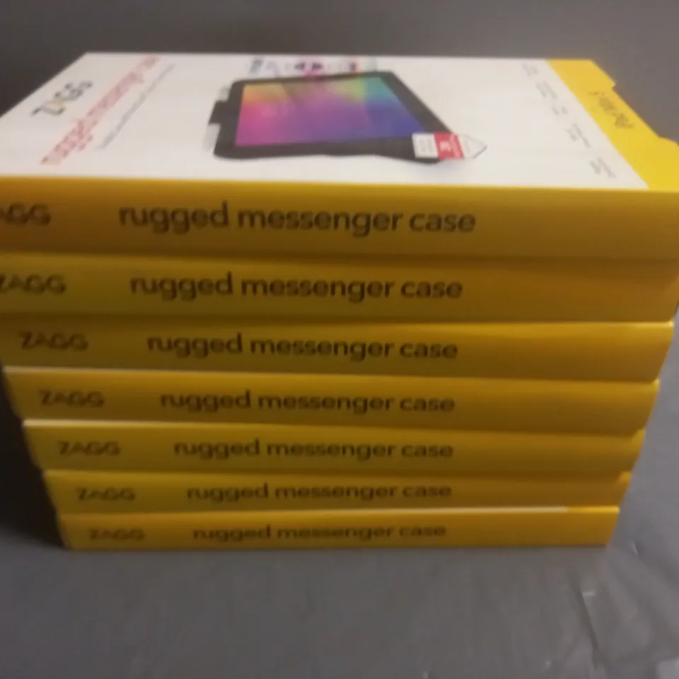 LOT OF 7 BRAND NEW ZAGGRUGGED MESSENGER CASES FOR IPAD MINI 5