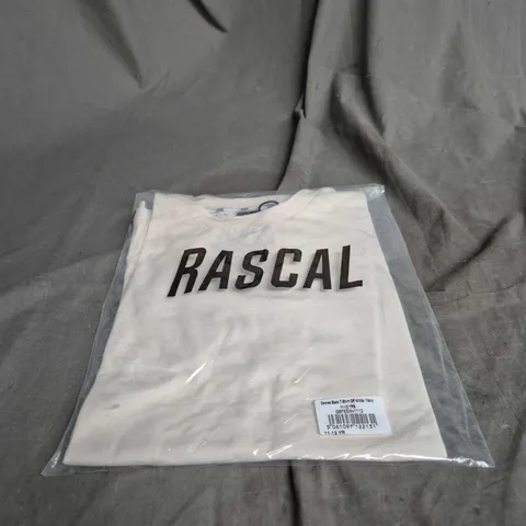 RASCAL KID'S T-SHIRT – OFF WHITE / NAVY, 11-12 YEARS