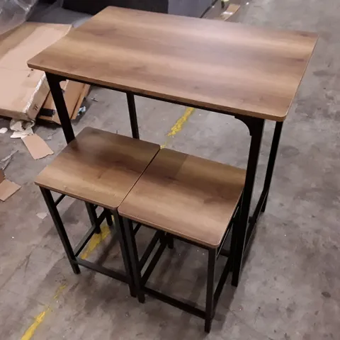 ADDLYN 2 - PERSON DINING SET - BROWN