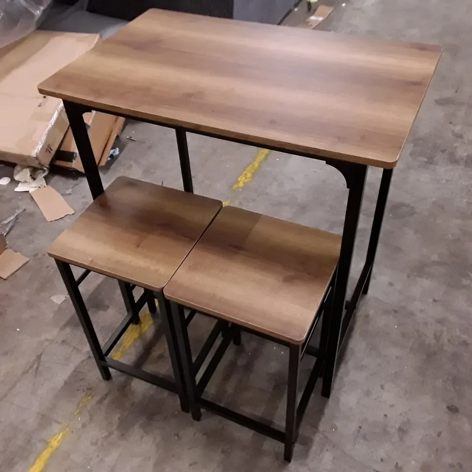 ADDLYN 2 - PERSON DINING SET - BROWN