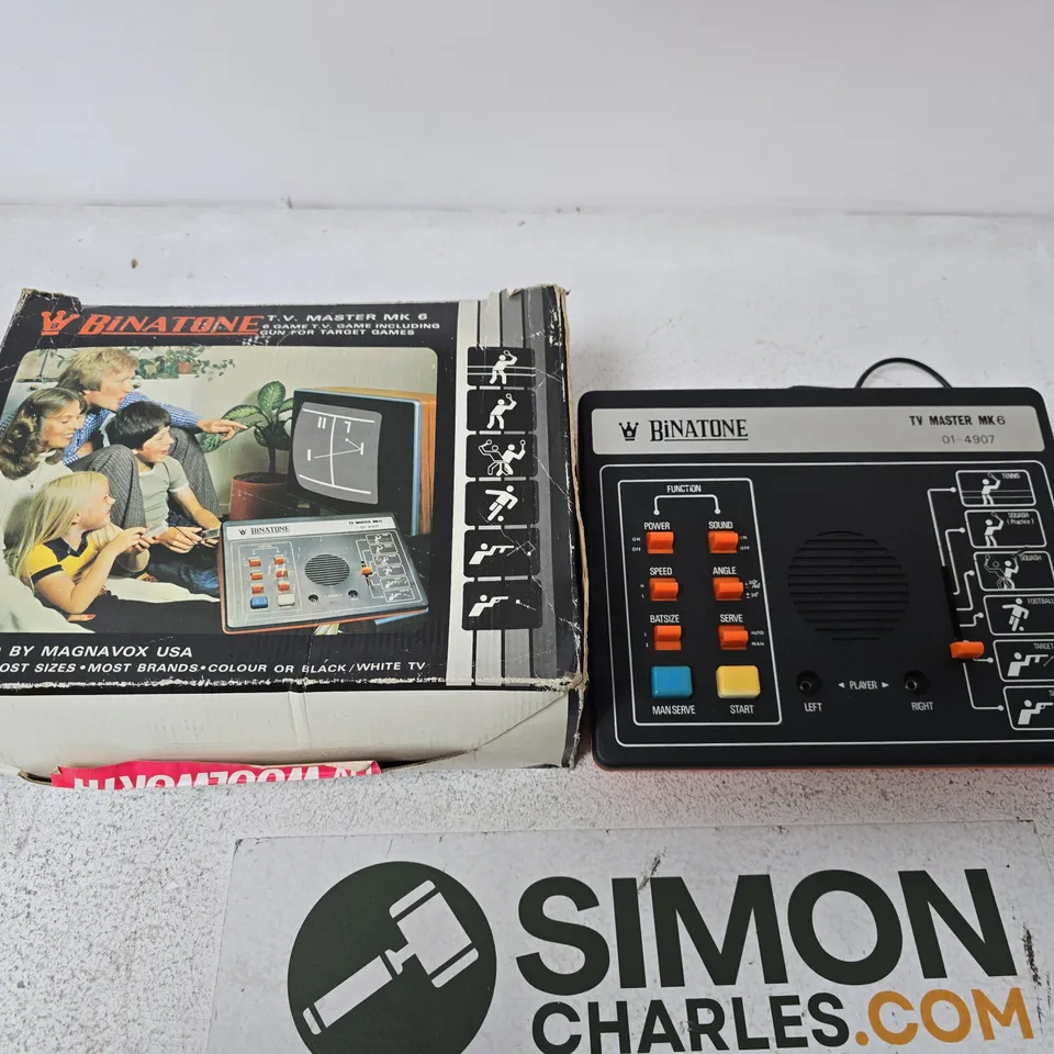BINATONE TV MASTER MK6 – MAGNAVOX LICENSED TV GAME CONSOLE (BOXED)