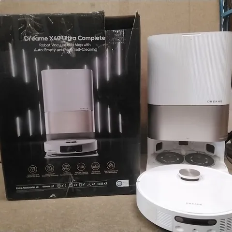 BOXED DREAME X40 ULTRA COMPLETE ROBOT VACUUM AND MOP