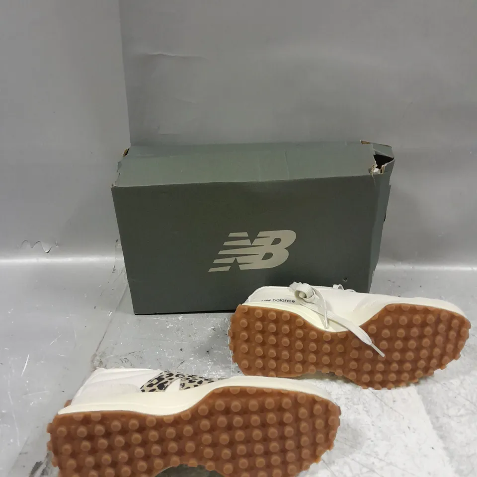 BOXED PAIR OF NEW BALANCE 327 ANIMAL PRINT UK 5