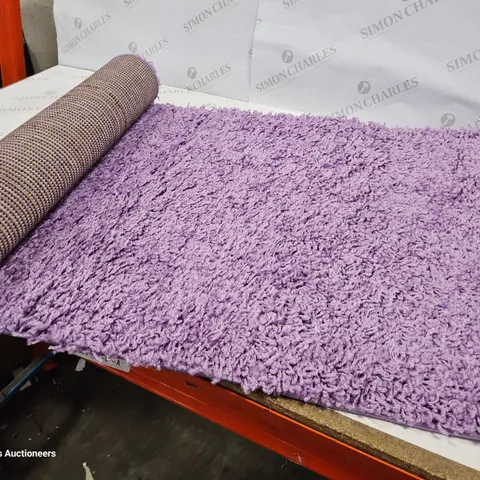 ANTOWAN SHAGGY PURPLE RUG 60 × 110