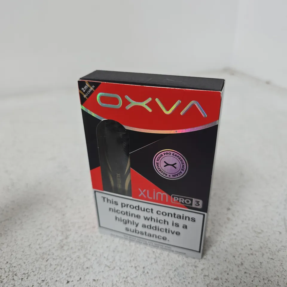 BOX OF APPROXIMATELY 30 ASSORTED OXVA E CIG ITEMS 