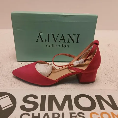 AJVANI COLLECTION WOMEN'S FUCHSIA SUEDE HEELS – UK 5 (EU 38)