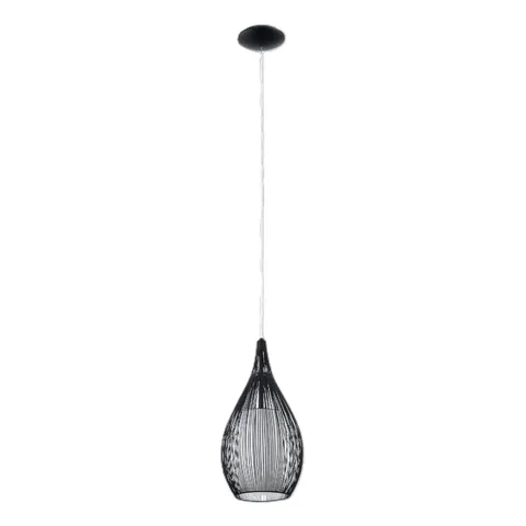 BOXED EGLO RAZONI BLACK E27 PENDANT LIGHT