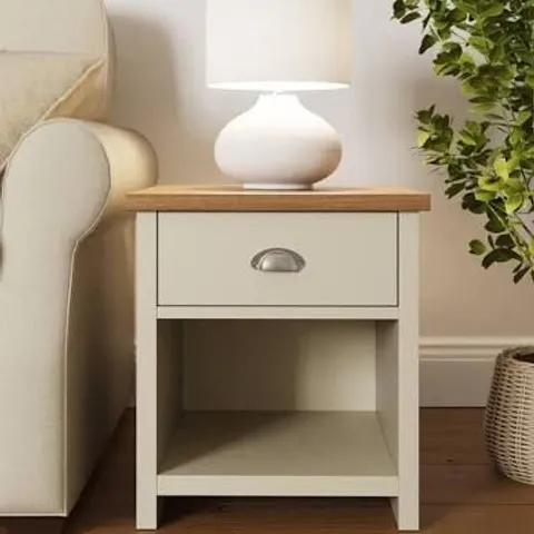 BOXED GFW LANCASTER CREAM SIDE TABLE (1 BOX)
