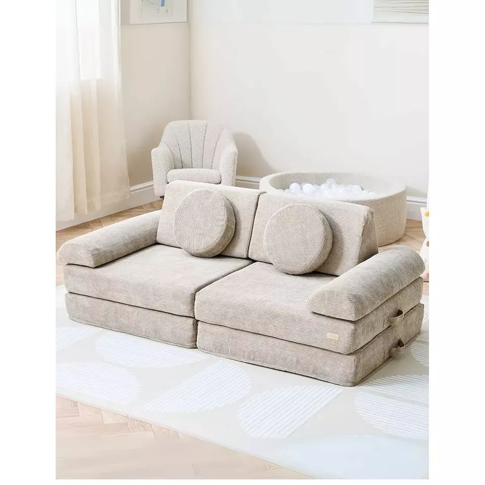 TUTTI BAMBINI PLAYRAMA MONTESSORI KIDS PLAY SOFA - MUSHROOM