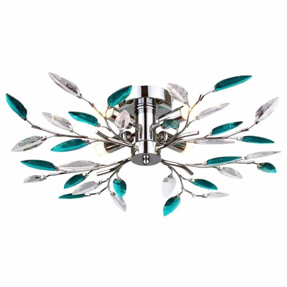 WESTON 4 LIGHT SEMI FLUSH MOUNT X 2