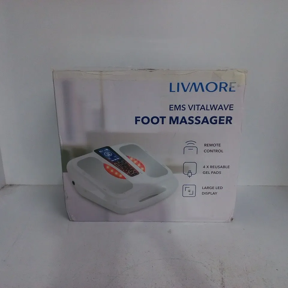 LIVMORE EMS VITALWAVE FOOT MASSAGER – BOXED