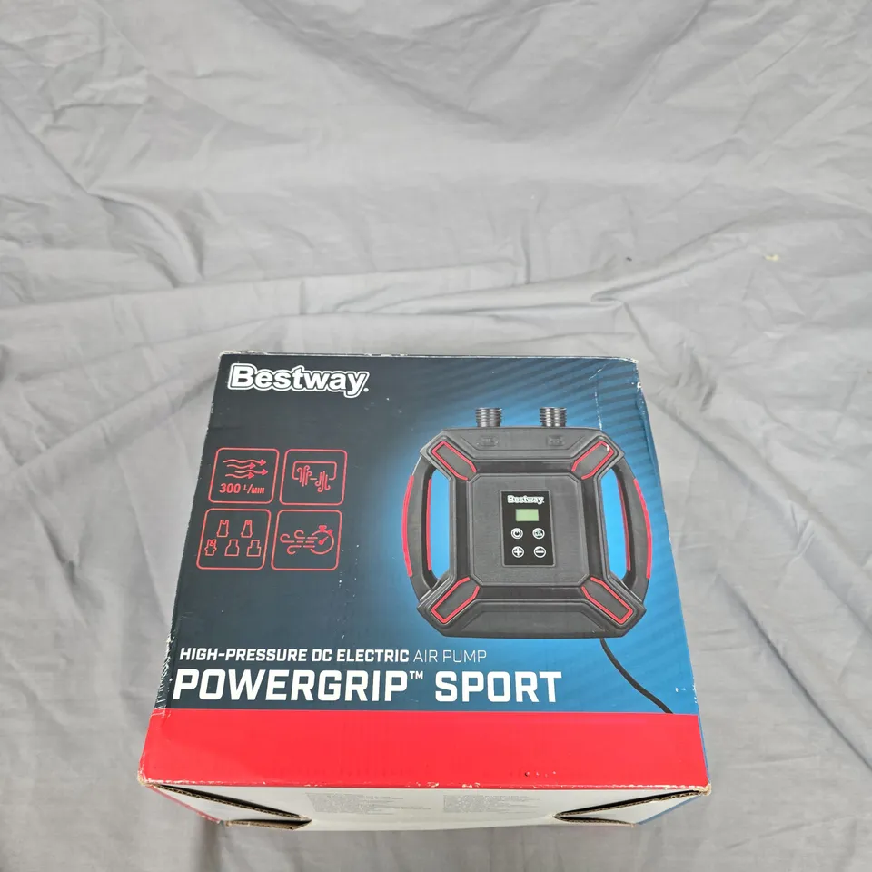 BESTWAY POWERGRIP SPORT HIGH-PRESSURE DC ELECTRIC AIR PUMP