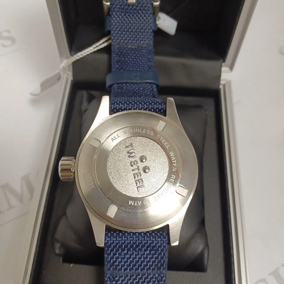 TW STEEL GENTS VOLANTE STAINLESS STEEL 45MM WATCH - BLUE