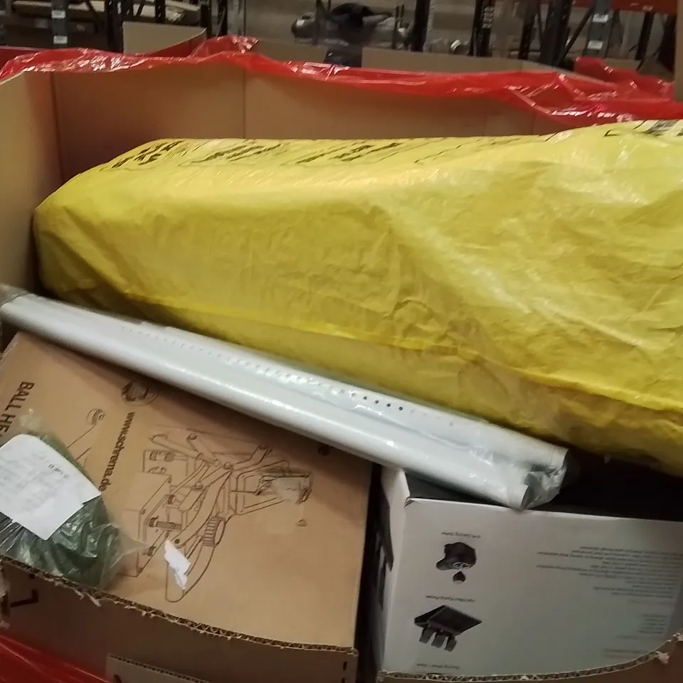 PALLET OF ASSORTED HOUSEHOLD GOODS AND PRODUCTS TO INCLUDE;COFFEE MAKER,ELECTRIC GRIDDLE,STORAGE CABINET 