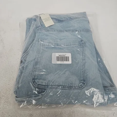 BAGGED HOLLISTER BAGGY PAINTER JEANS IN BLUE - 31X30