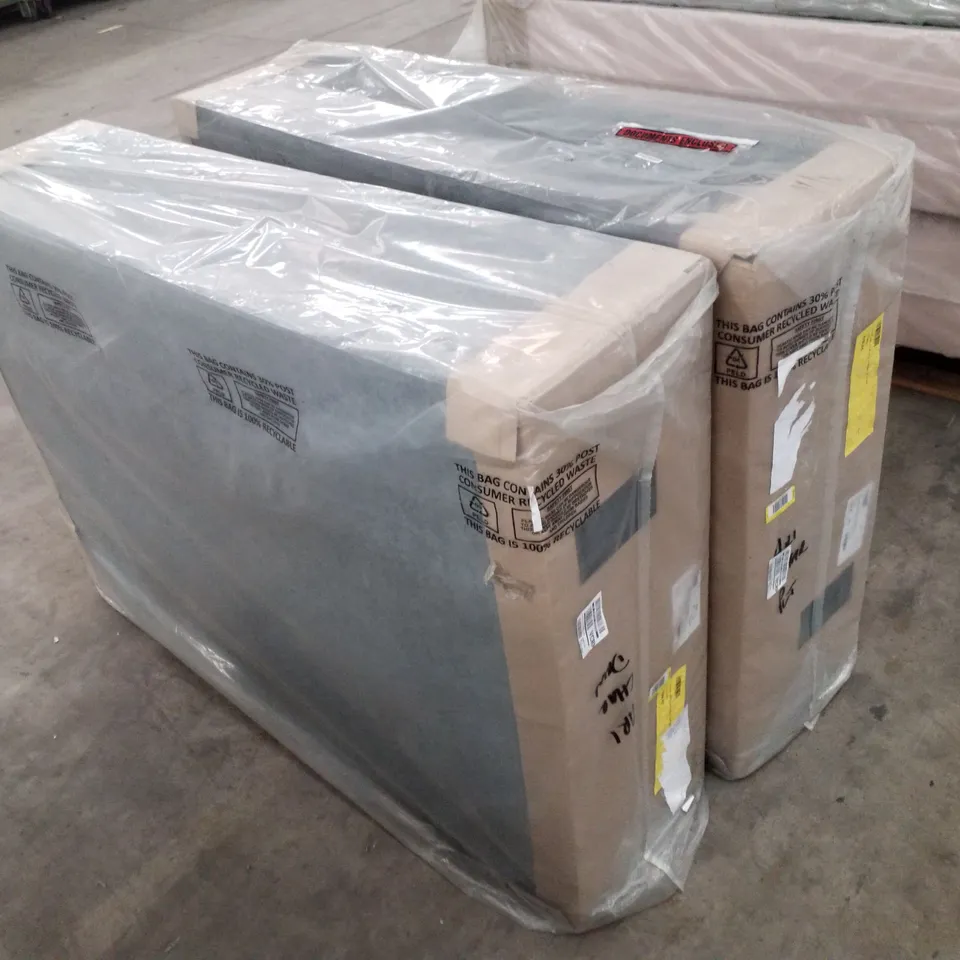 BAGGED ARIA ORTHO 135CM DOUBLE DIVAN DARK GREY