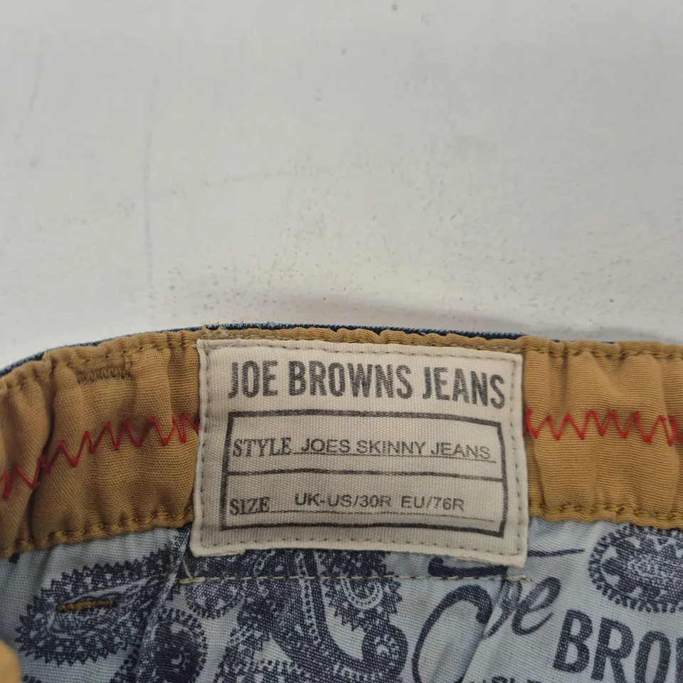 JOE BROWNS JEANS – SKINNY JEANS, UK 30R (US 30R EU 76R)