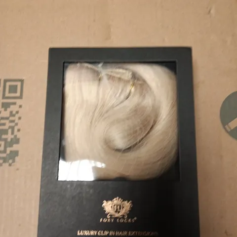 FOXY LOCKS LUXURY CLIP IN HAIR EXTENSIONS BLONDE