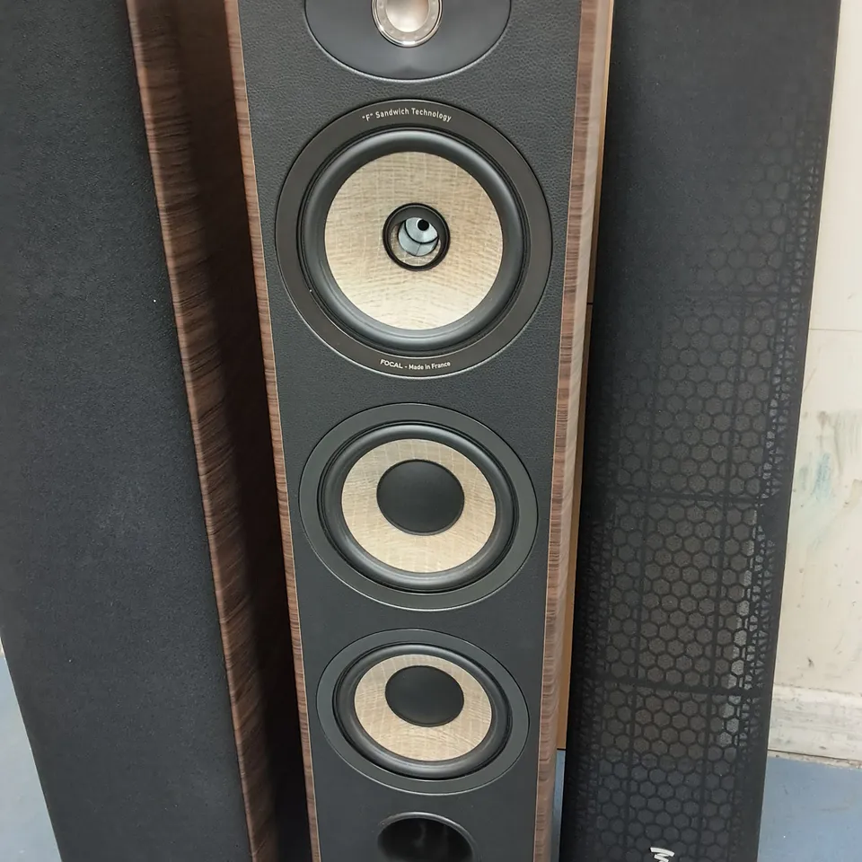 PAIR OF FOCAL ARIA 926 WALNUT SPEAKERS 
