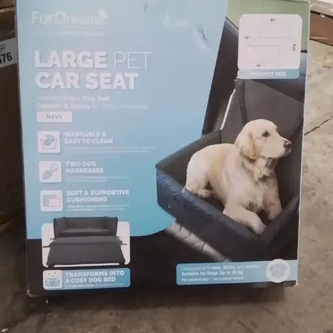 BOXED FURDREAMS LARGE PET CAR SEAT