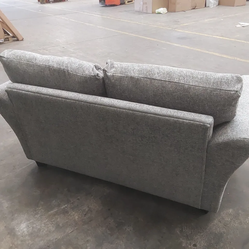DURY CHUNKY WEAVE 2 SEATER STANDARD BACK SOFA - GREY RRP £599