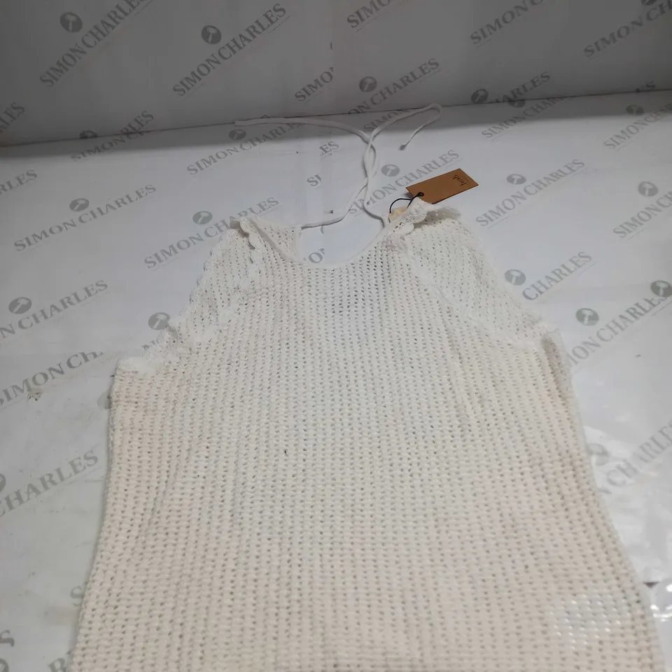 HUSH LIA KNITTED HALTER TOP SIZE M